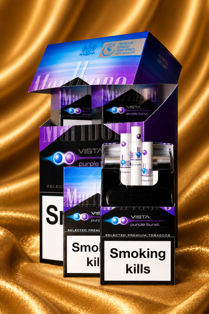 Marlboro Vista Purple Burst (2 เม็ดบีบ)
